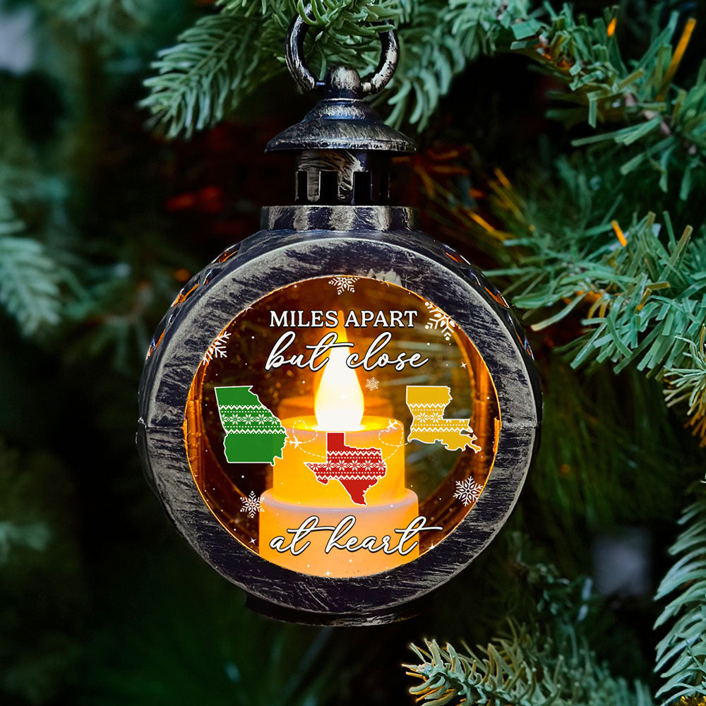 Home Is Where - Personalized Custom Christmas Lantern