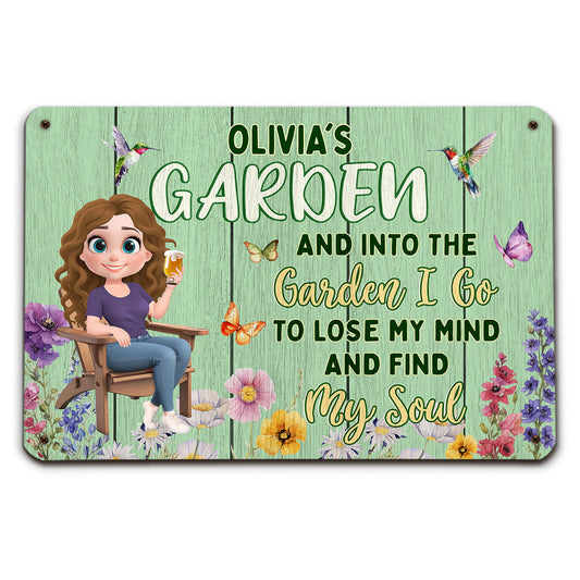 In My Garden - Personalized Custom Metal Sign