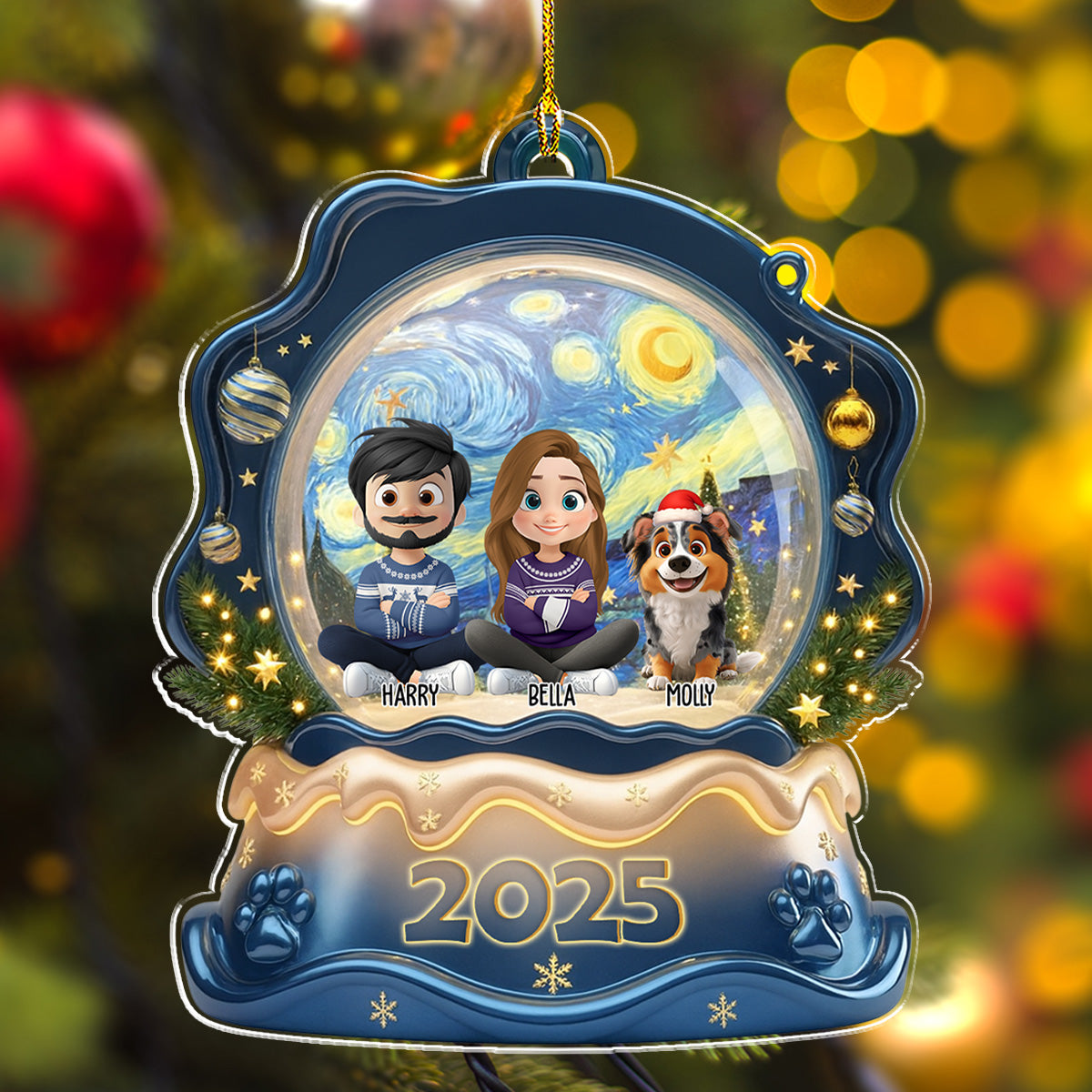 The Forever Together Family - Personalized Custom Acrylic Ornament
