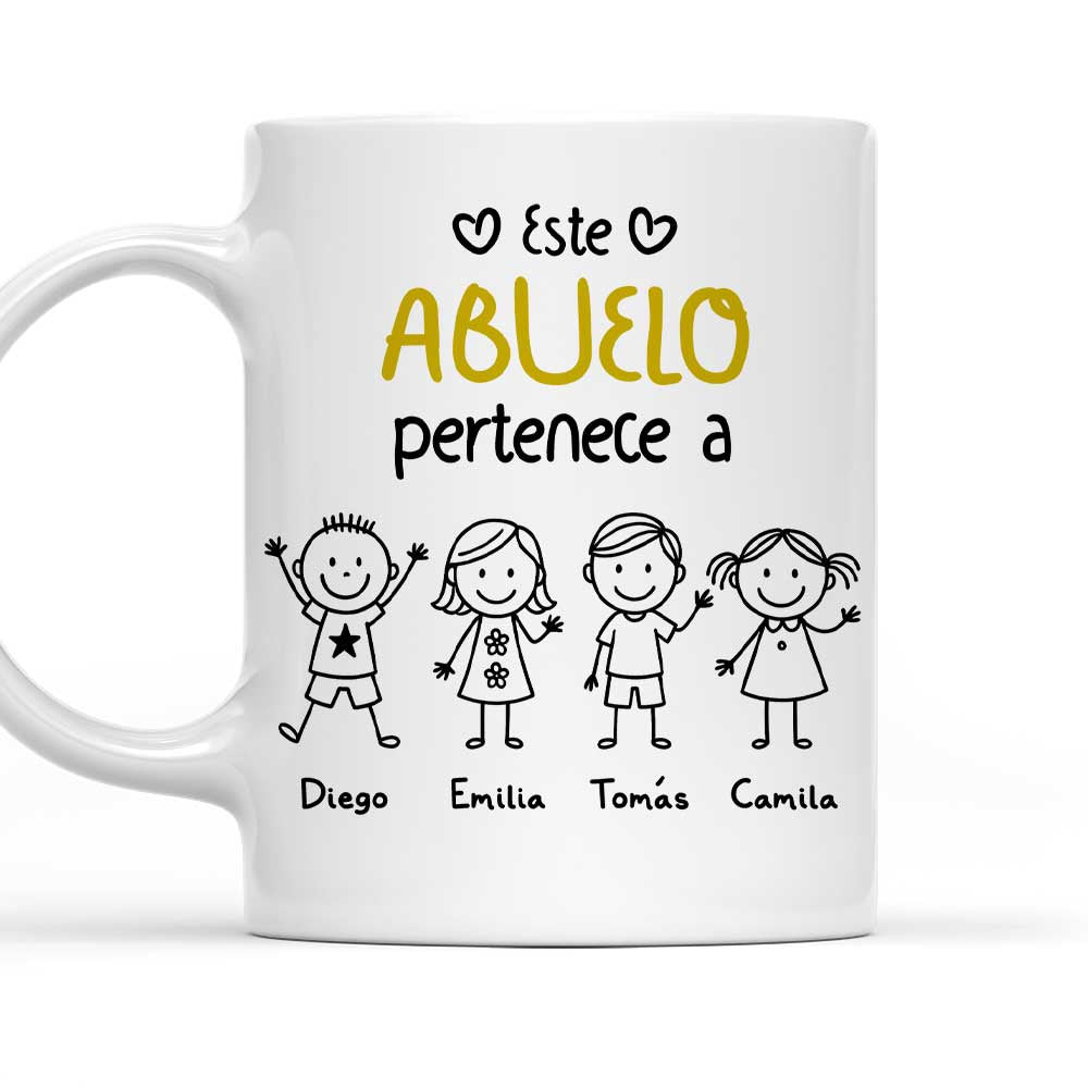 El Mejor Abuelo Del Mundo - Taza Personalizada de Café