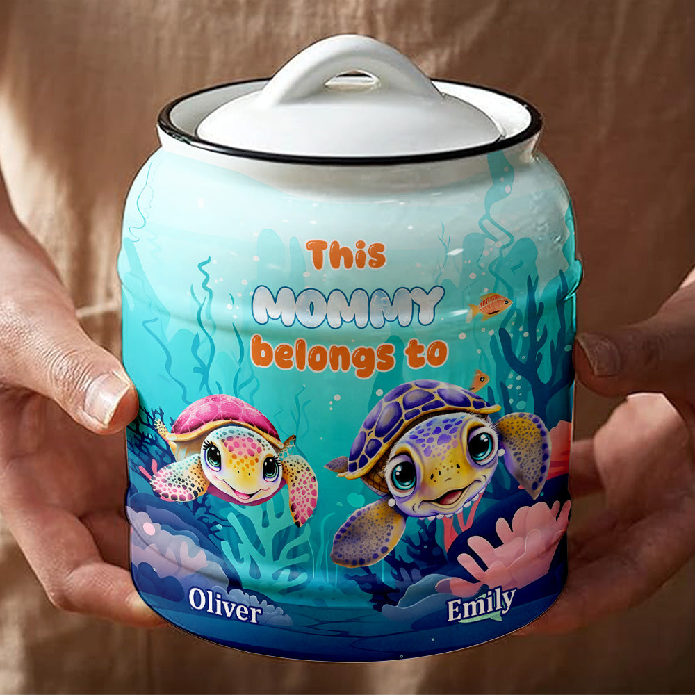 Grandma Turtle - Personalized Custom Ceramic Jar