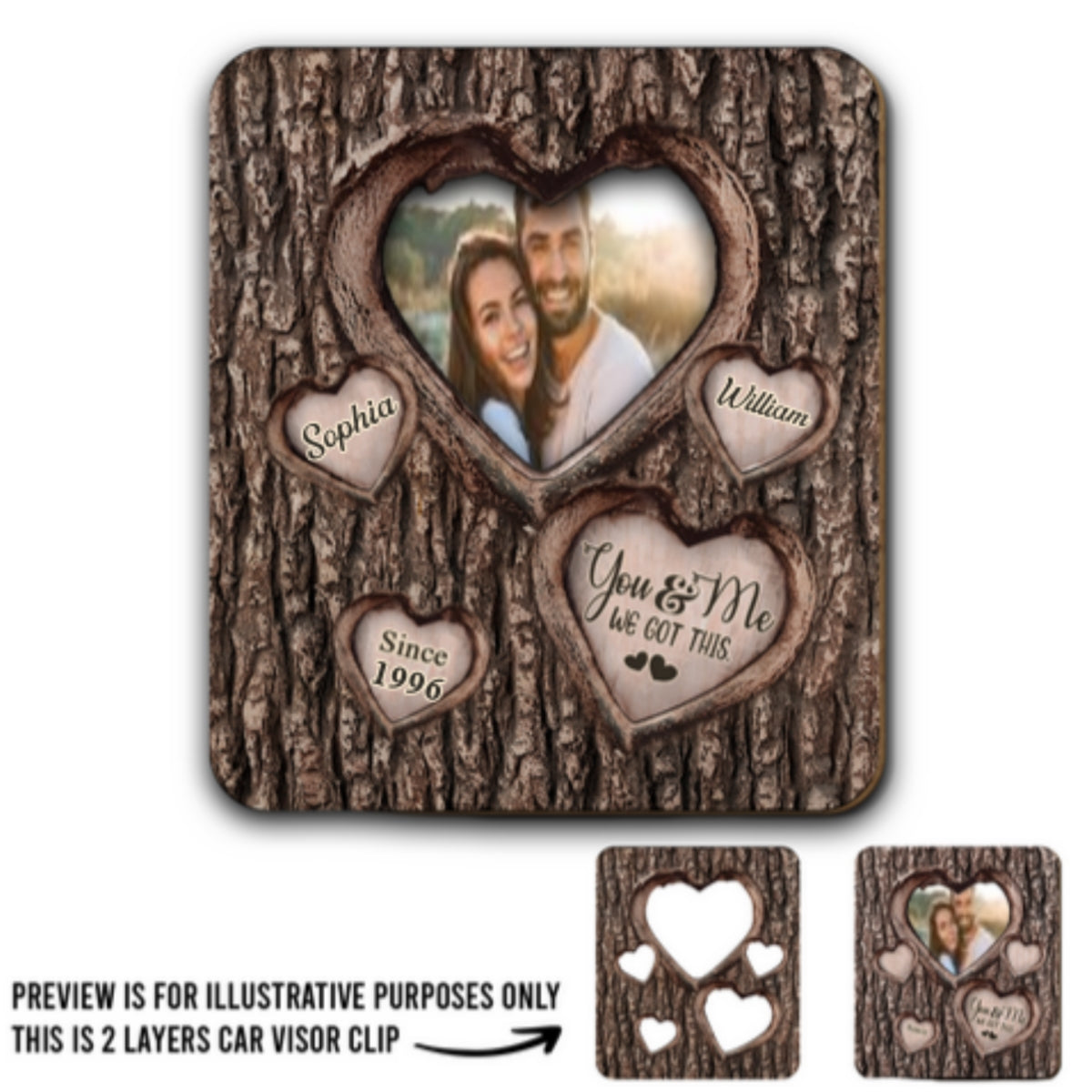 I'm Yours No Returns Or Refunds - Personalized Custom Car Visor Clip