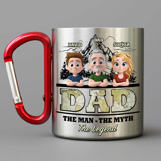 The Man The Myth The Legend - Personalized Custom Carabiner Mug