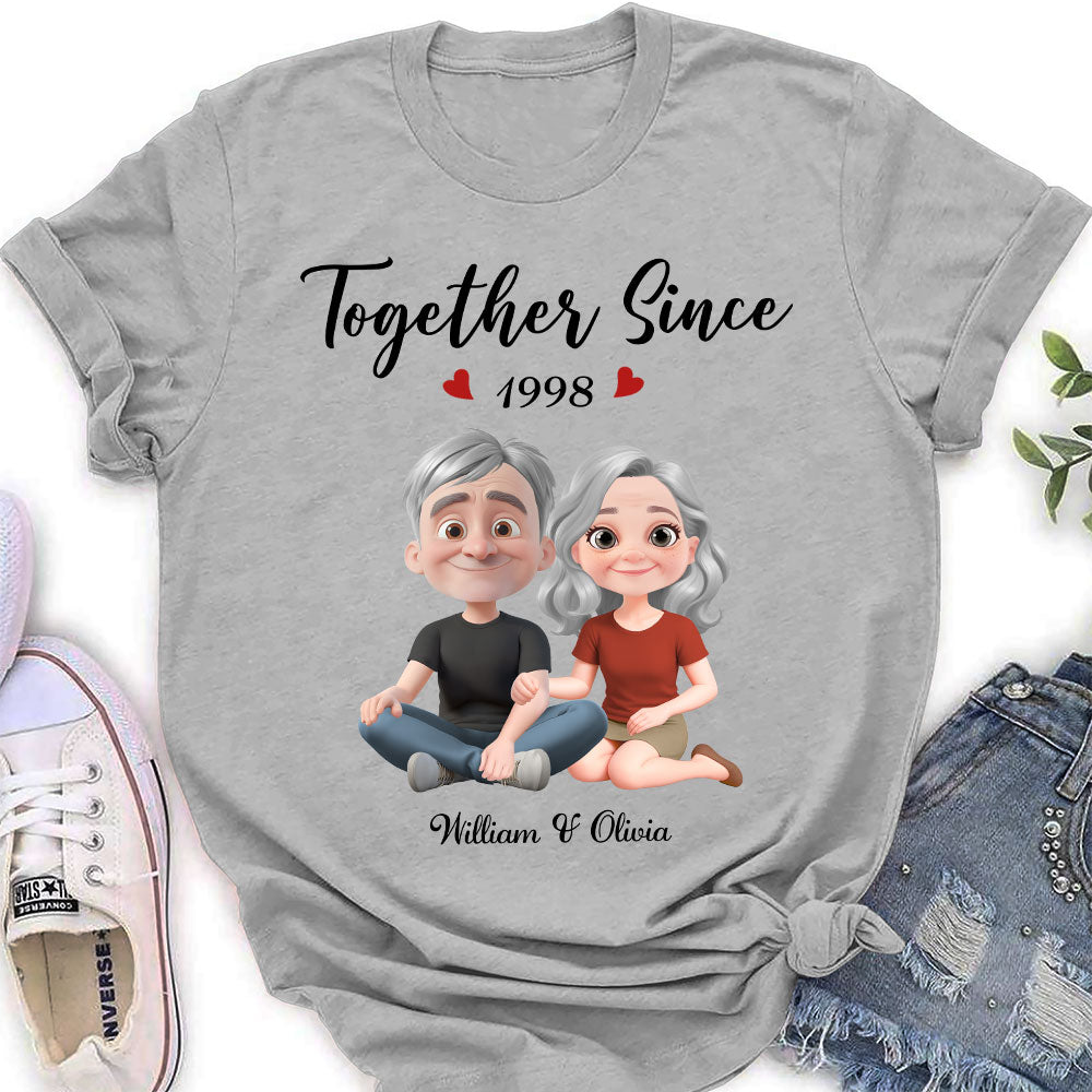 Together Since Husband Wife - Personalized Custom Shirt