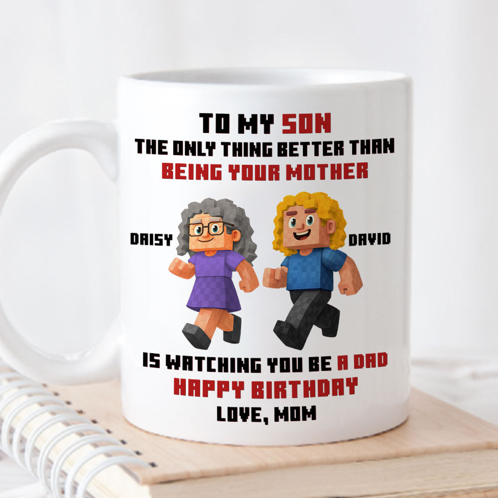 Mother Message To Son - Personalized Custom Coffee Mug