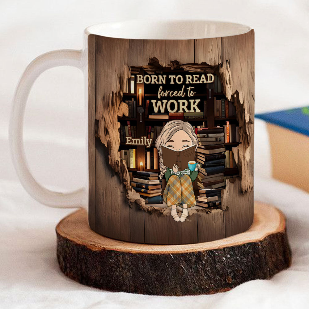 Born To Read - Personalized Custom Coffee Mug