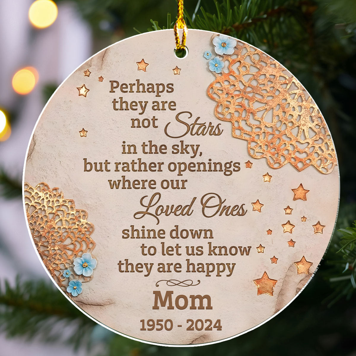 Perhaps They Are Not Stars In The Sky - Personalized Custom Acrylic Ornament