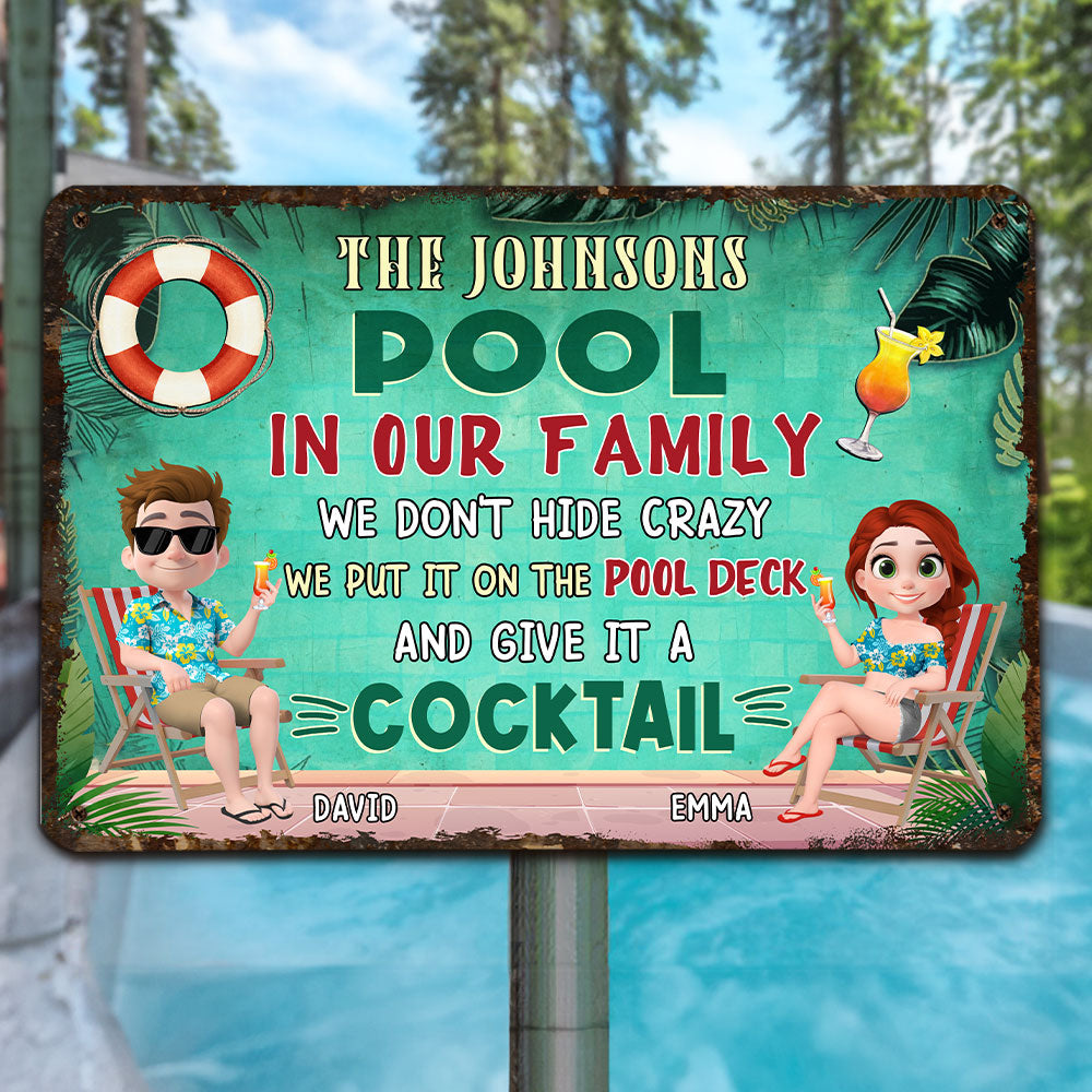 Our Pool - Personalized Custom Metal Sign
