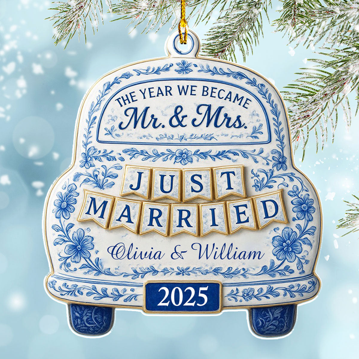 Our Wedding -  Personalized Custom Acrylic Ornament