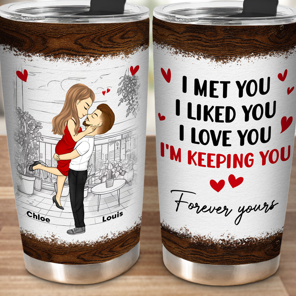Forever yours - Personalized Custom Tumbler
