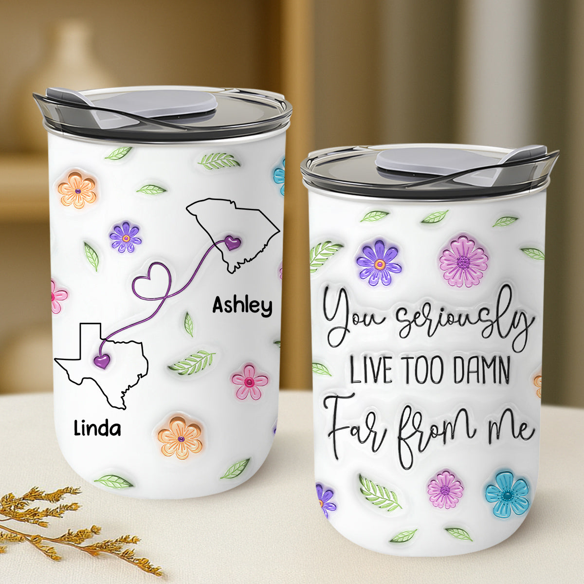 Wish You Lived Much Closer - Personalized Custom 10oz Tumbler