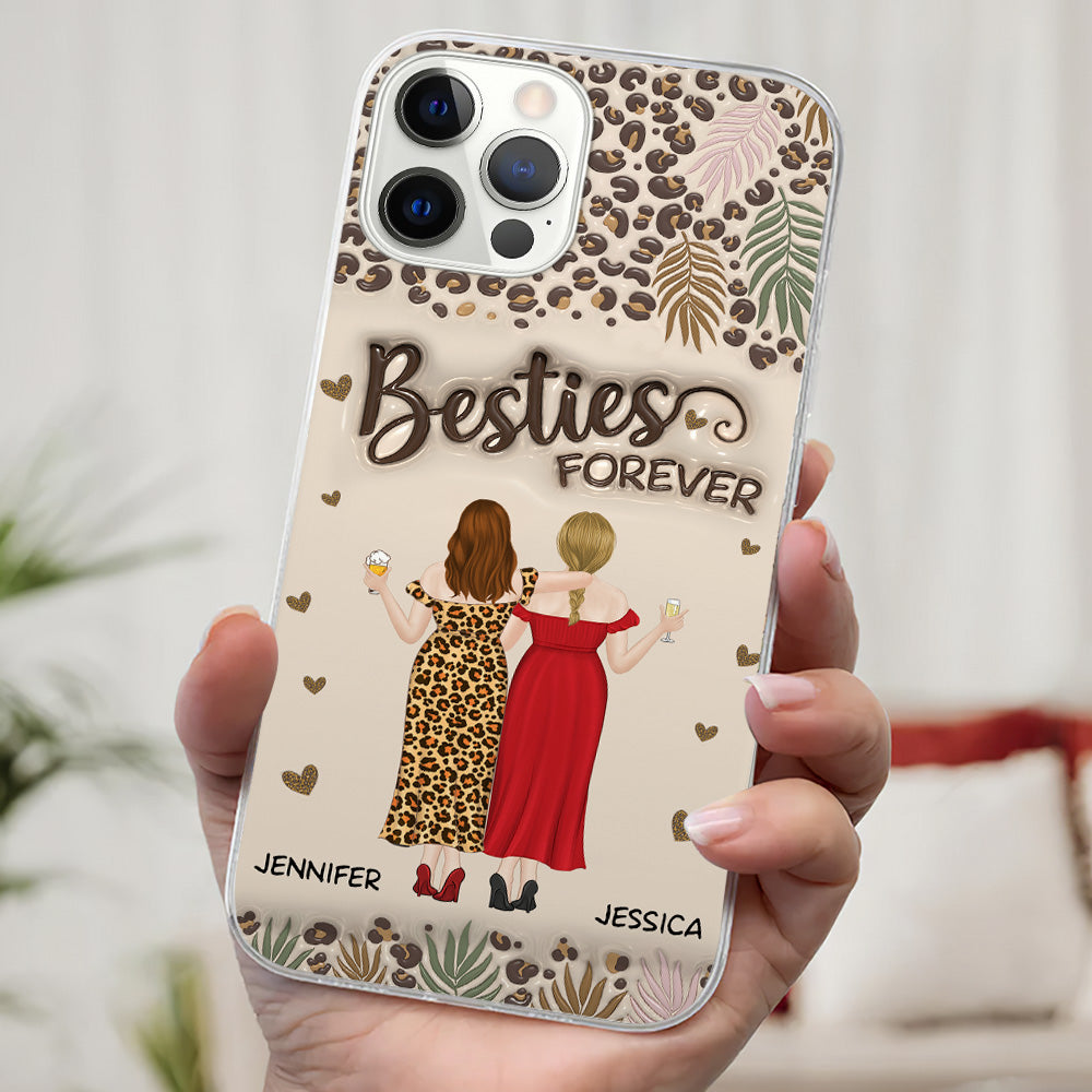 Bestie Forever - Personalized Custom 3D Inflated Effect Phone Case