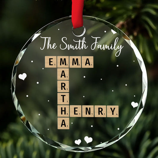 Together We Complete The Puzzle - Personalized Custom Glass Ornament