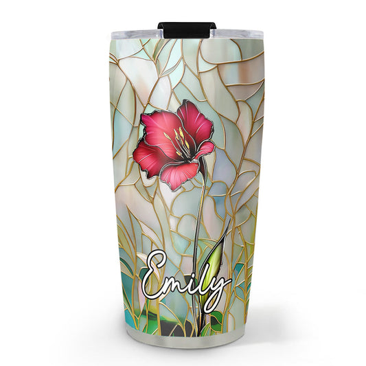 Floral Stained - Personalized Custom Tumbler
