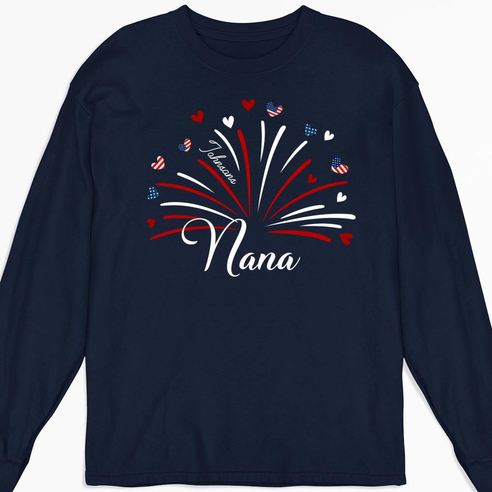 Grandma Independence Day - Personalized Custom Shirt