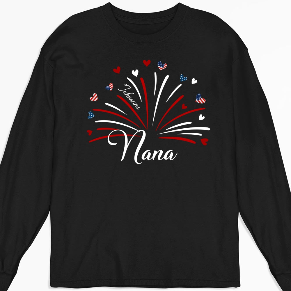 Grandma Independence Day - Personalized Custom Shirt