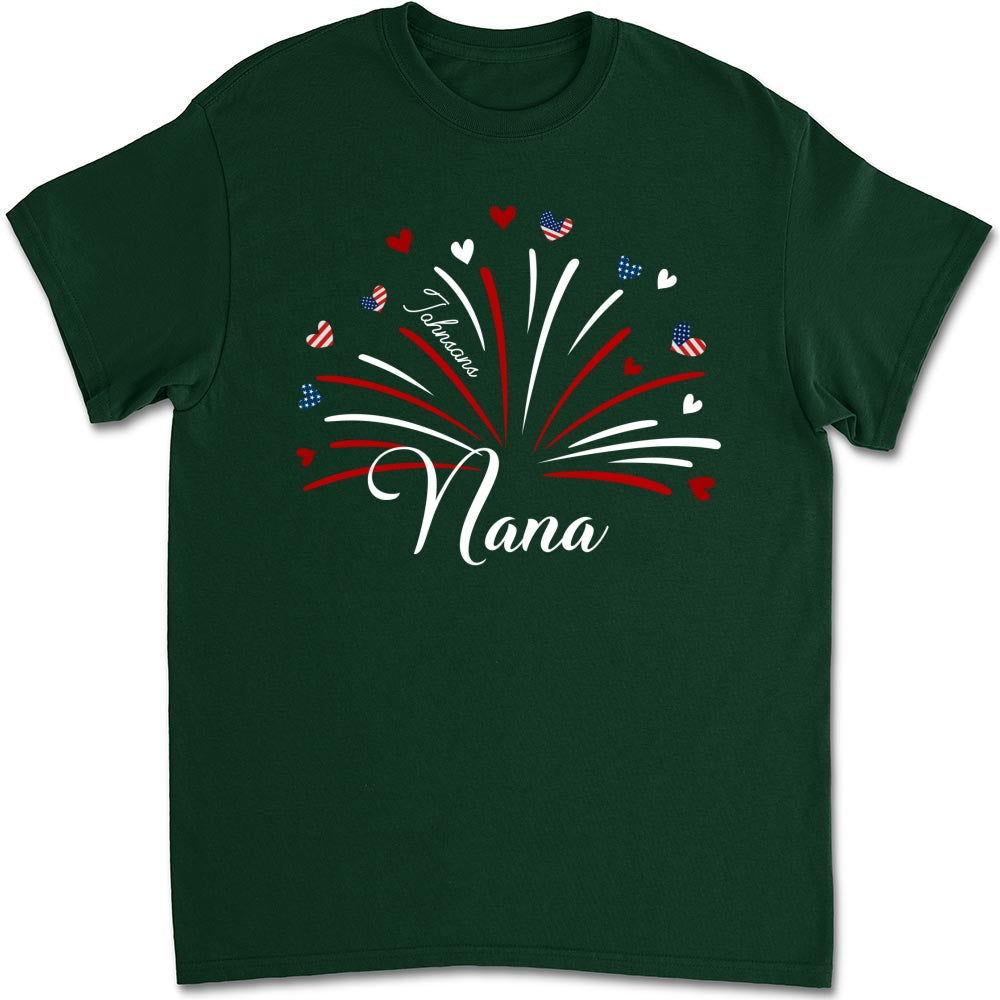 Grandma Independence Day - Personalized Custom Shirt