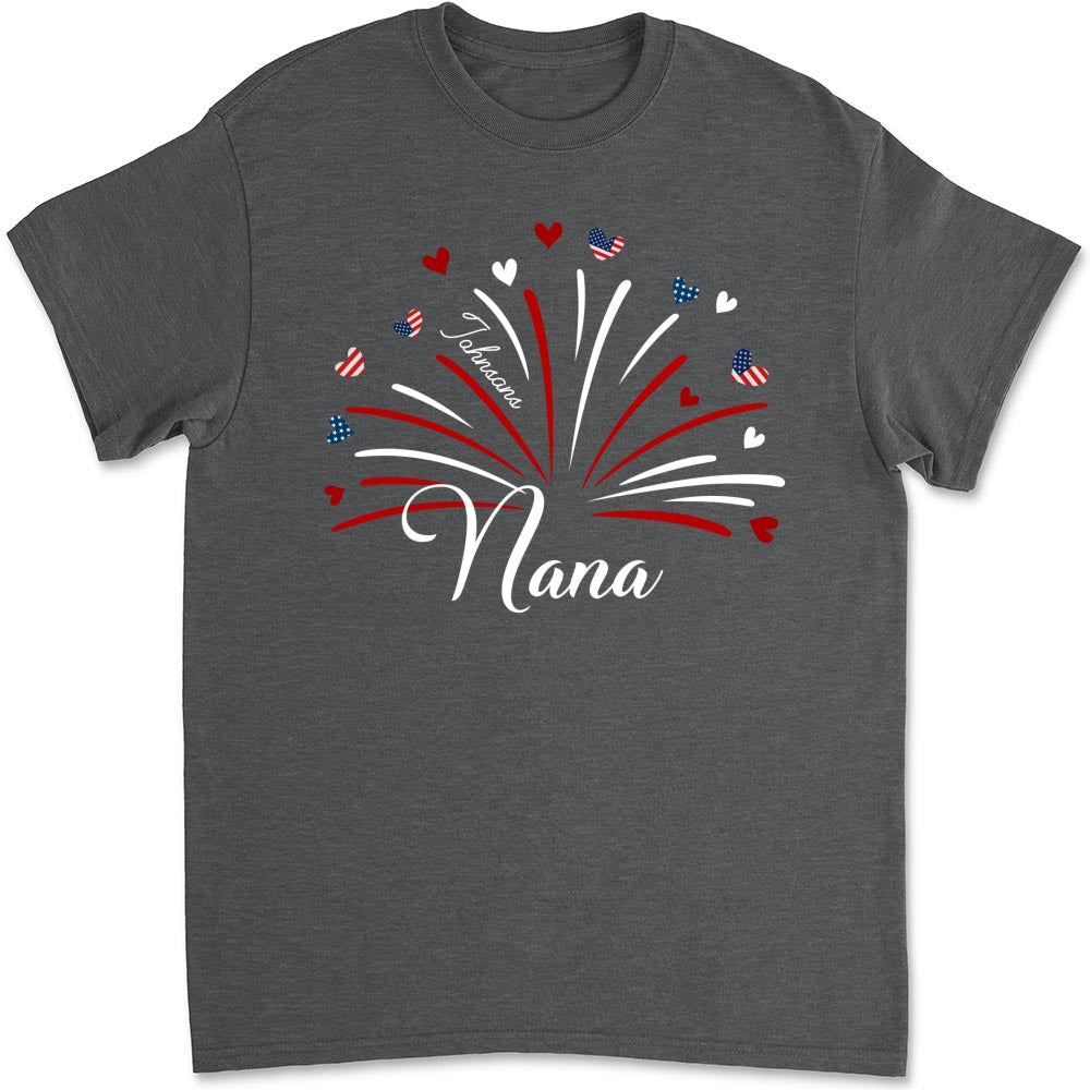 Grandma Independence Day - Personalized Custom Shirt