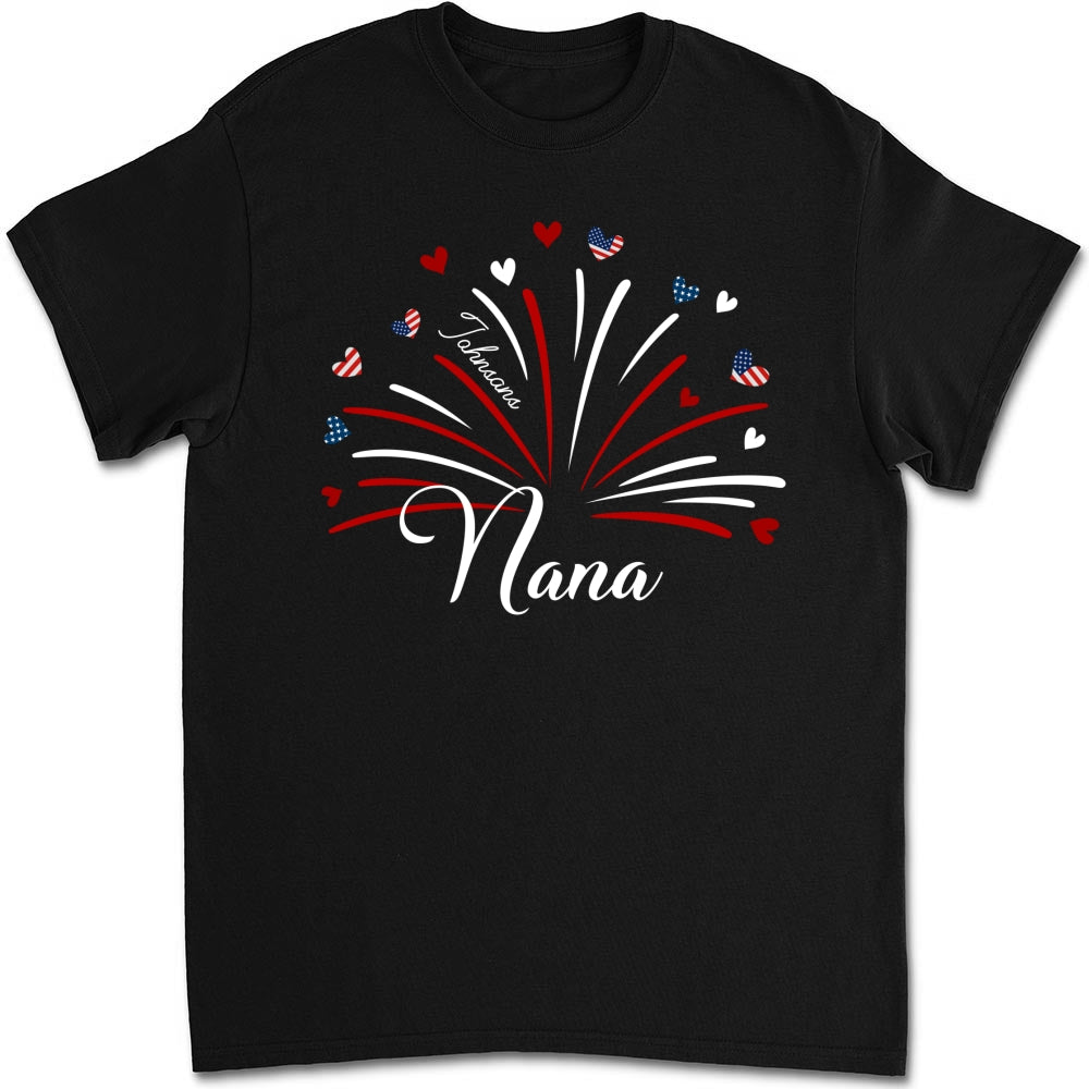 Grandma Independence Day - Personalized Custom Shirt