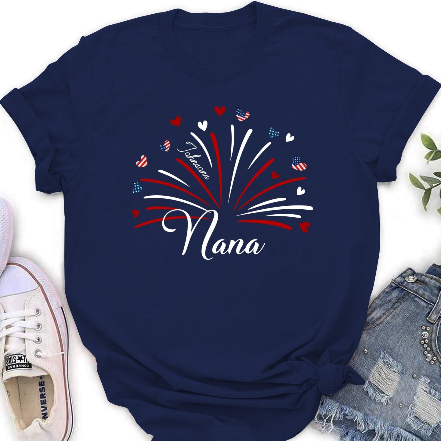 Grandma Independence Day - Personalized Custom Shirt