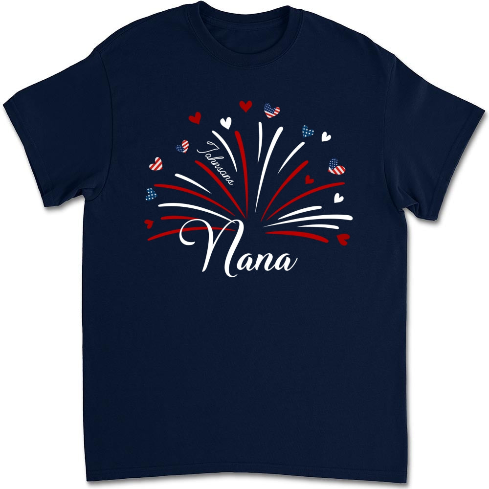 Grandma Independence Day - Personalized Custom Shirt