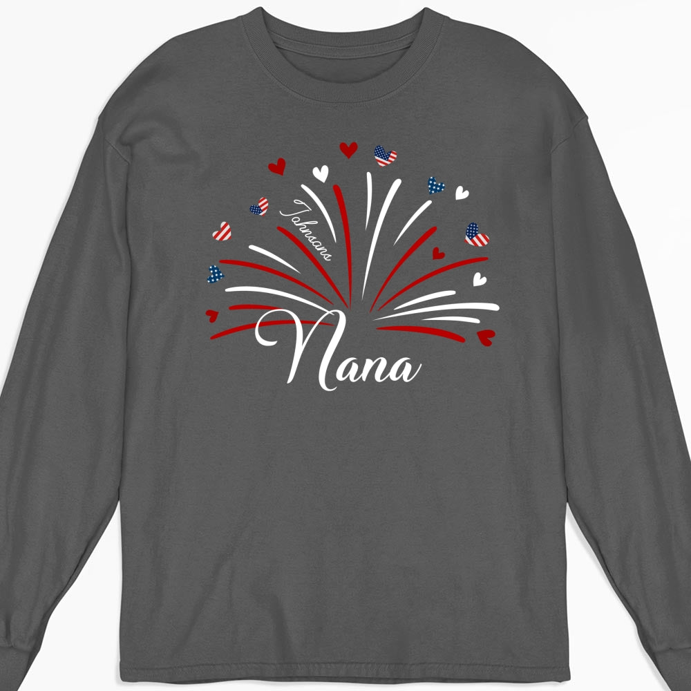 Grandma Independence Day - Personalized Custom Shirt