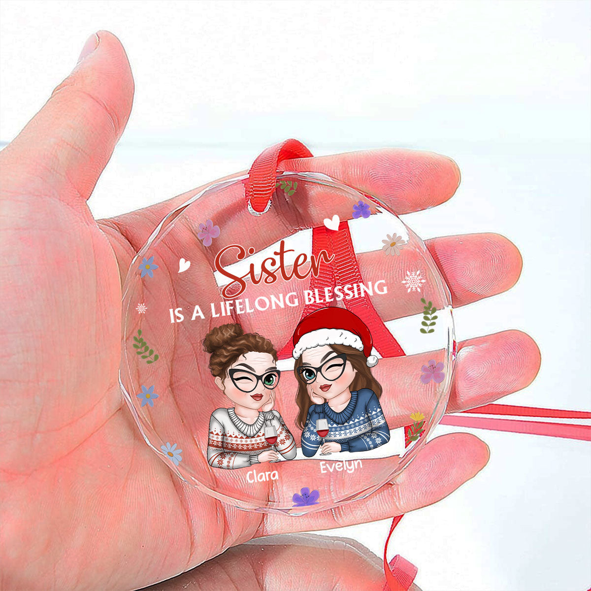 Lifelong Blessing - Personalized Custom Glass Ornament