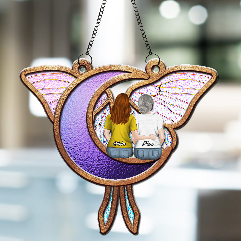 Mother And Daughters Forever - Personalized Custom Suncatcher