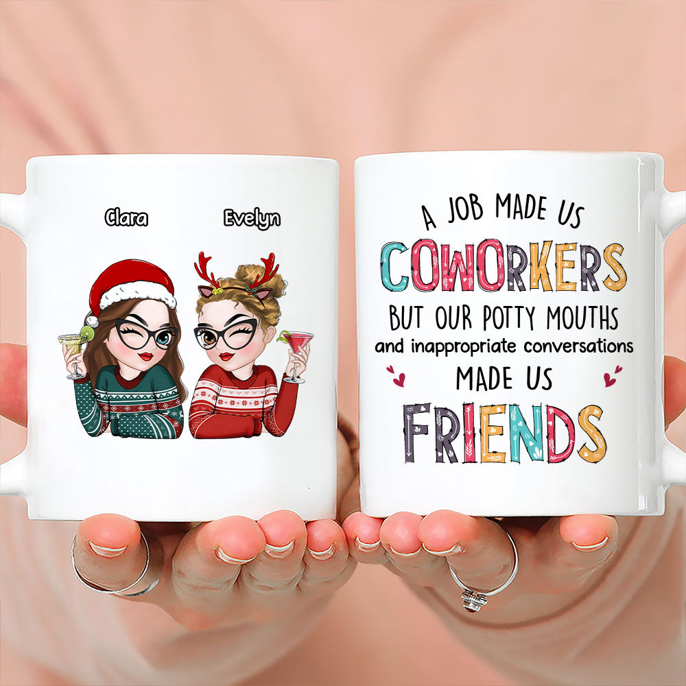 What Made Us Friends - Personalized Custom Coffee Mug