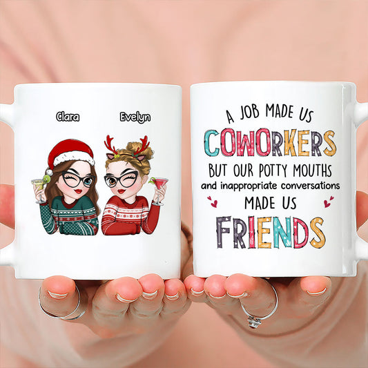 What Made Us Friends - Personalized Custom Coffee Mug