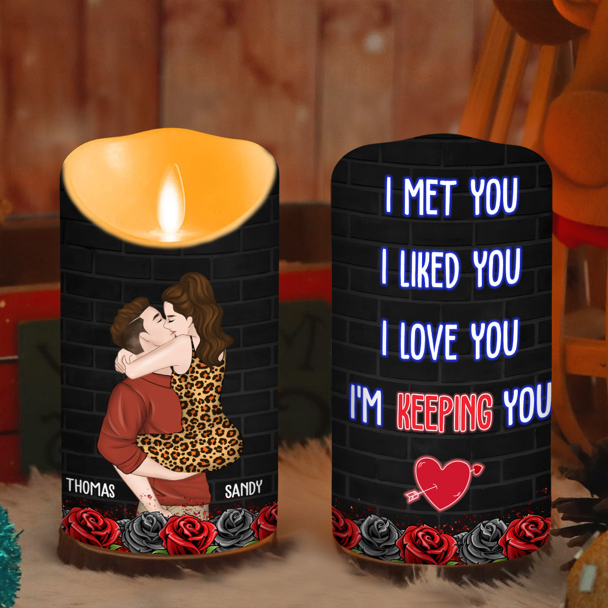 I Am Yours Forever - Personalized Custom LED Candle
