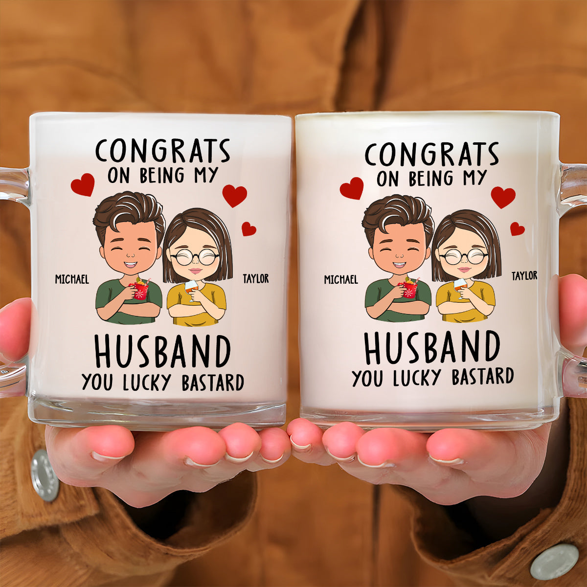 Annoying Each Other - Personalized Custom Glass Mug