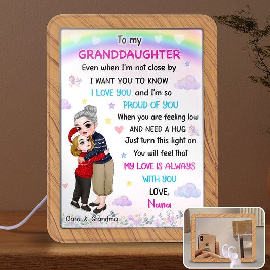 To My Granddaughter - Personalized Custom Magic Mirror