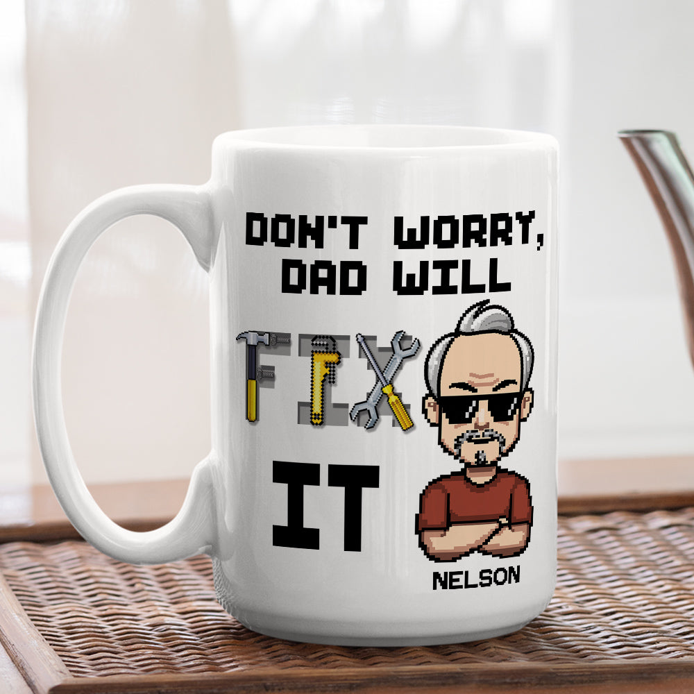 Fix It Pixel - Personalized Custom Coffee Mug