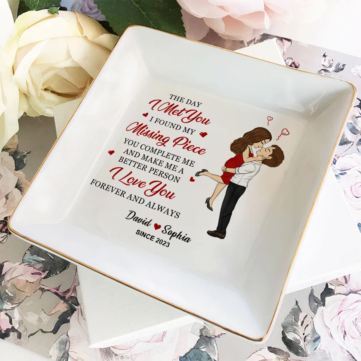 My Missing Piece - Personalized Custom Jewelry Dish