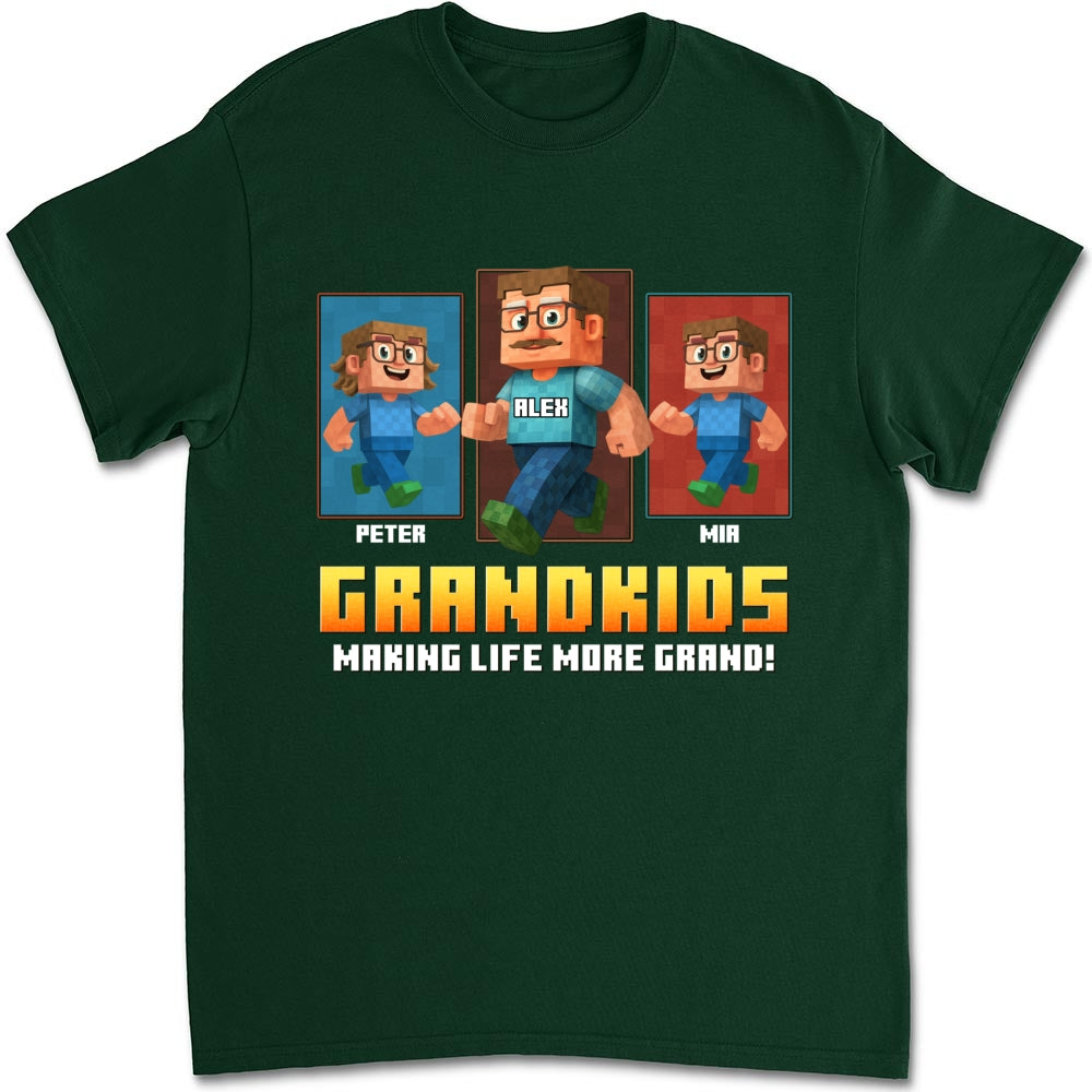 Grandkids Make Life Grand - Personalized Custom Shirt