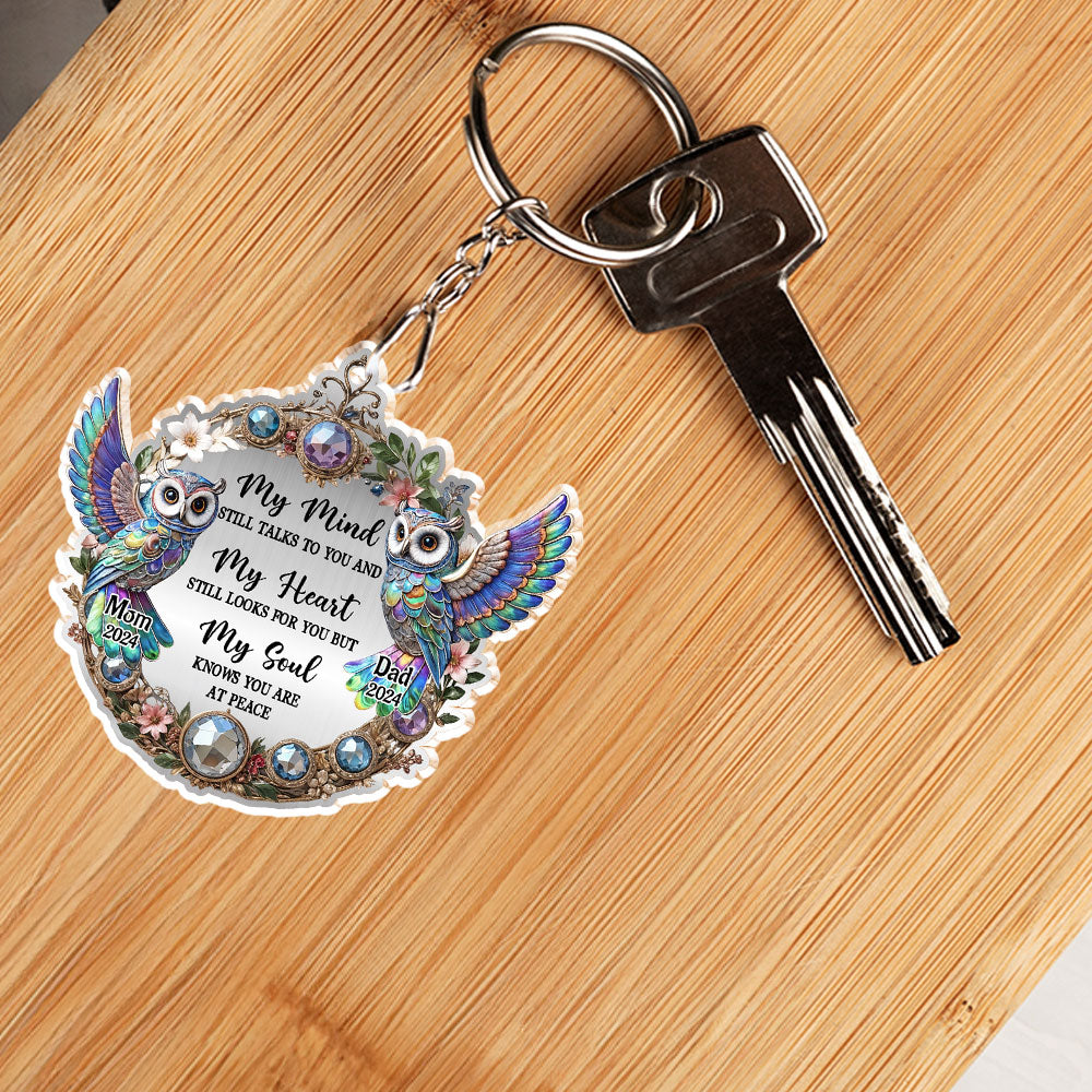 Owl My Mind My Heart My Soul - Personalized Custom Acrylic Keychain
