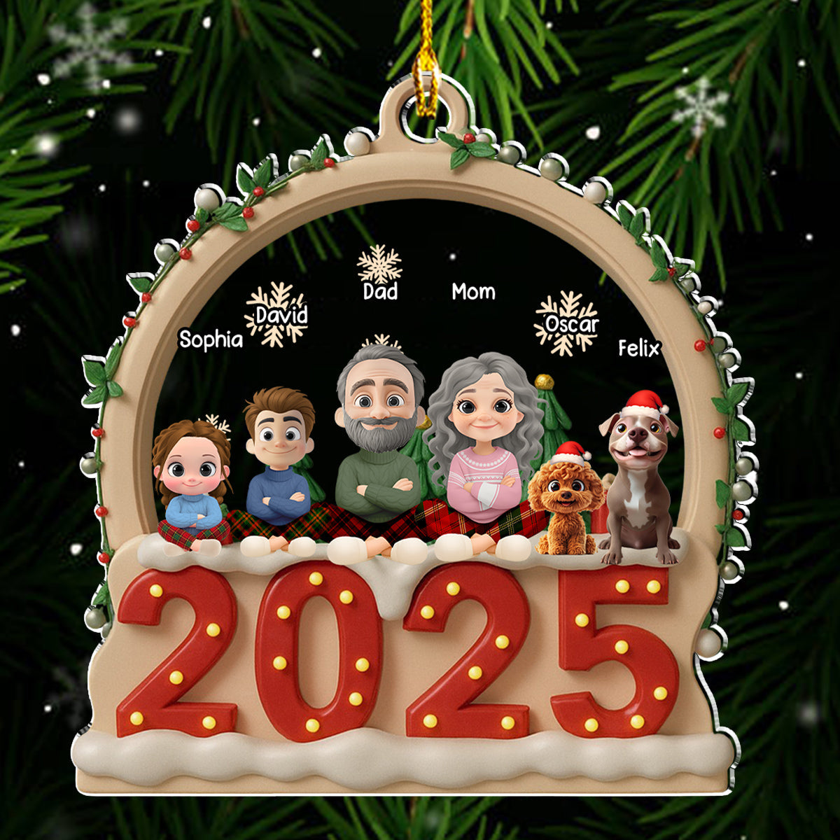 Our Christmas Together - Personalized Custom Acrylic Ornament