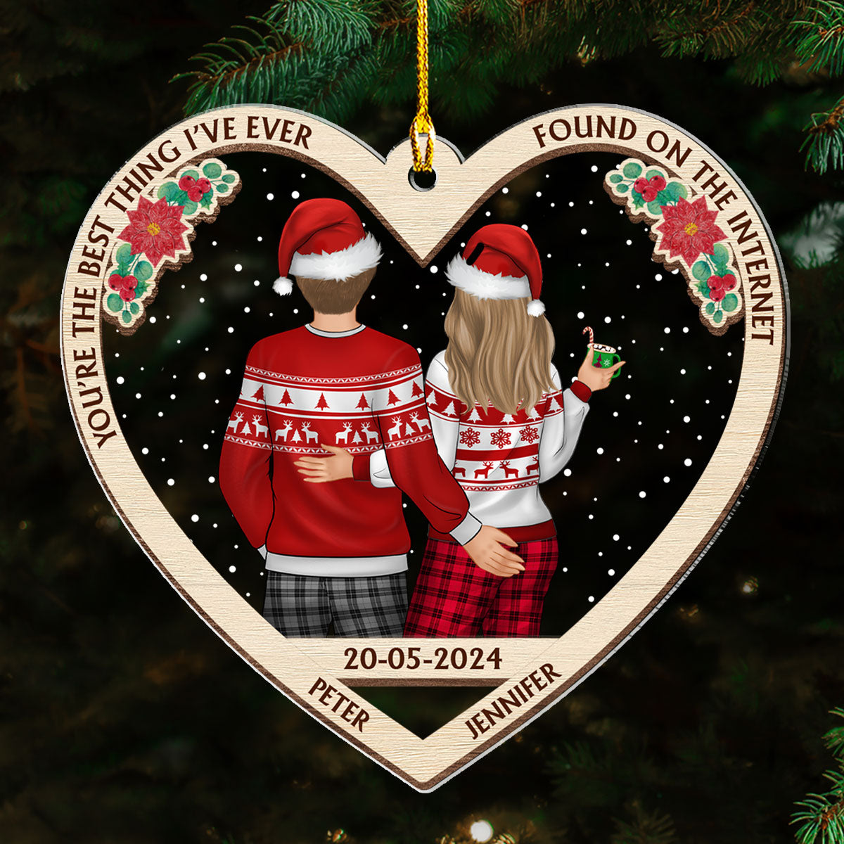 From Our First Kiss - Personalized Custom Acrylic Ornament