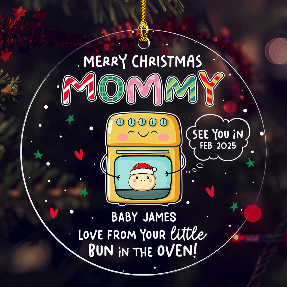 Little Bun - Personalized Custom Acrylic Ornament