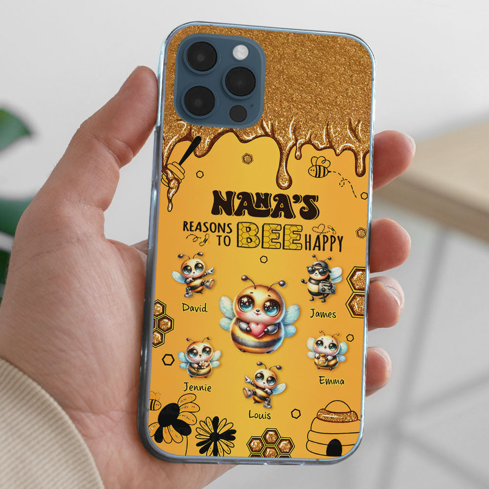 Bee Happy - Personalized Custom Phone Case