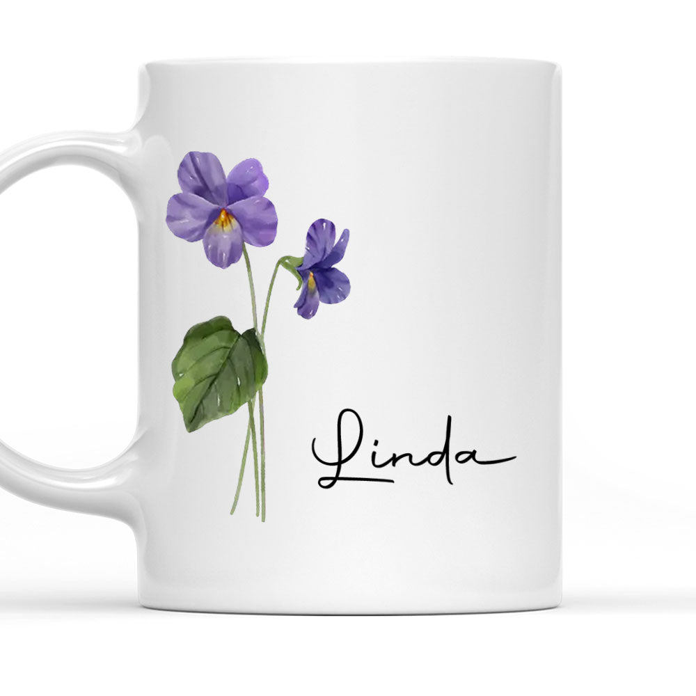 Friends Are Flowers That Never Fade - Personalized Custom Coffee Mug