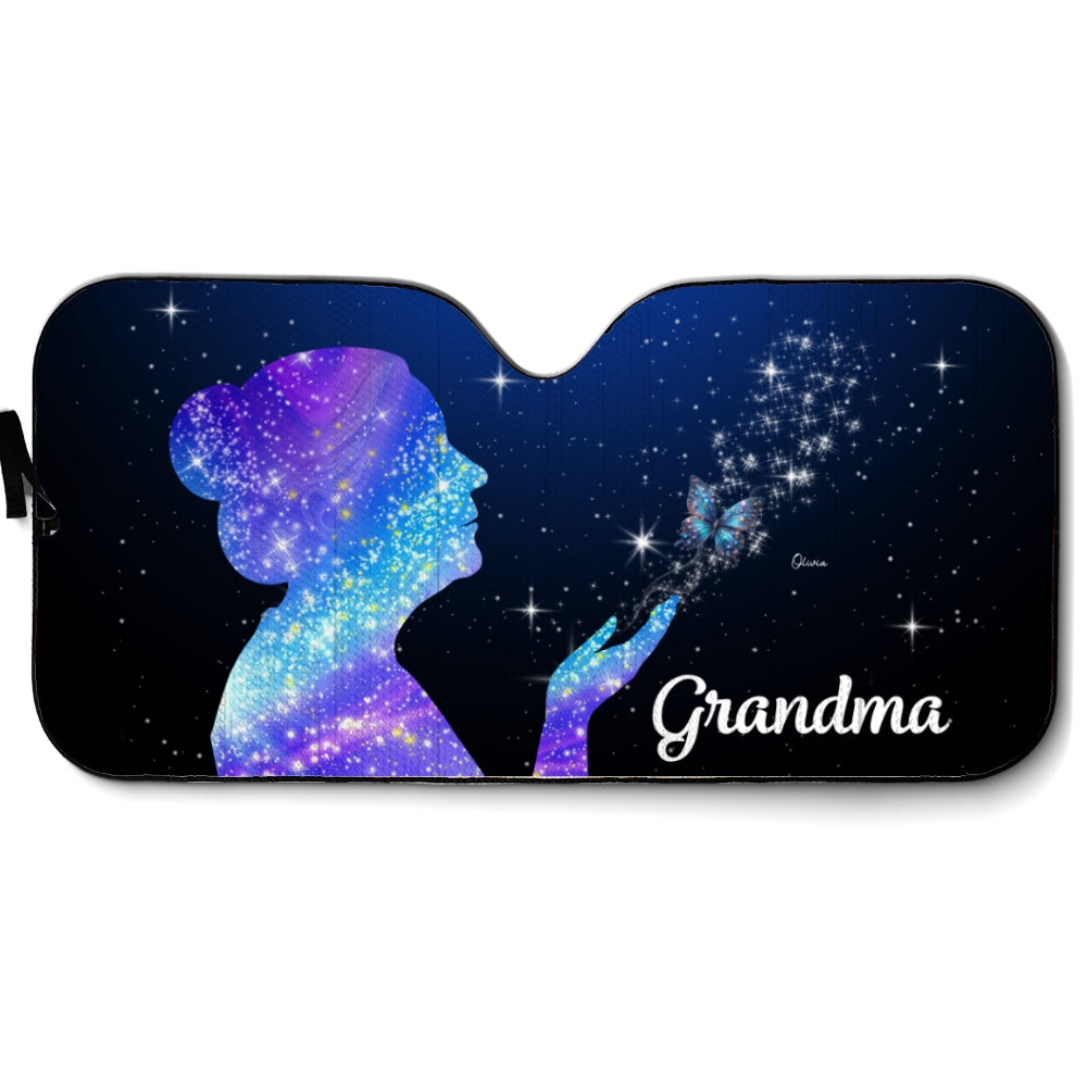 Grandma And Kids Beautiful - Personalized Custom Car Sunshade