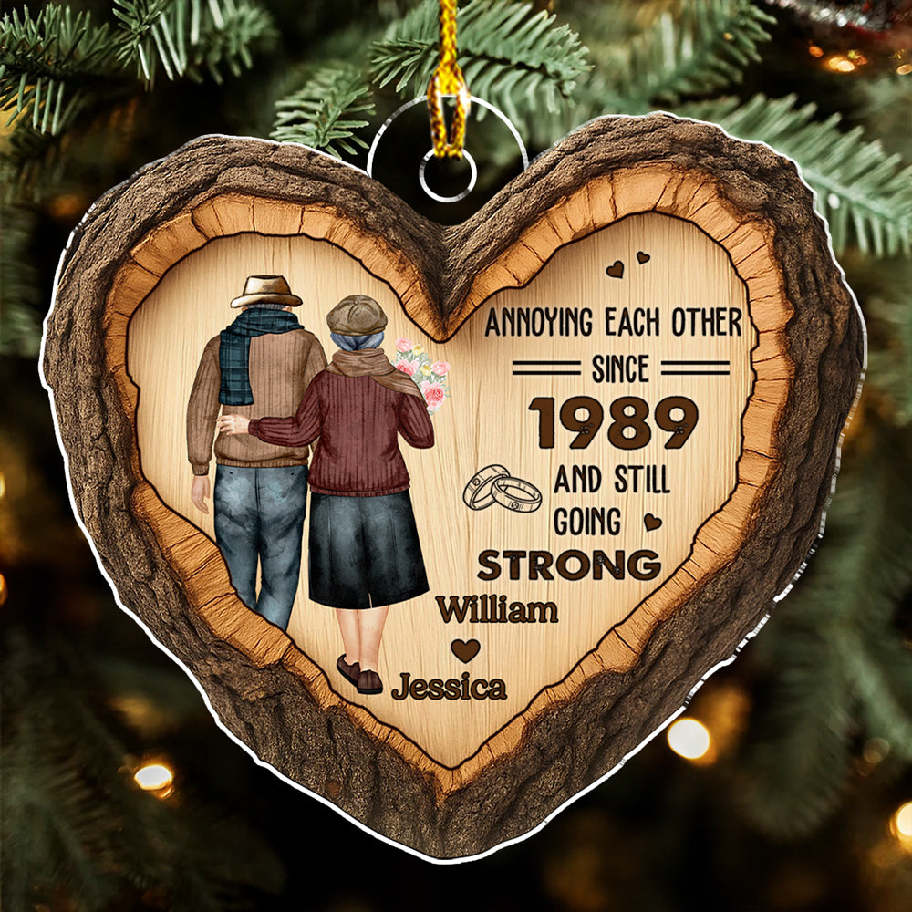 Eternal Love Carving - Personalized Custom Acrylic Ornament