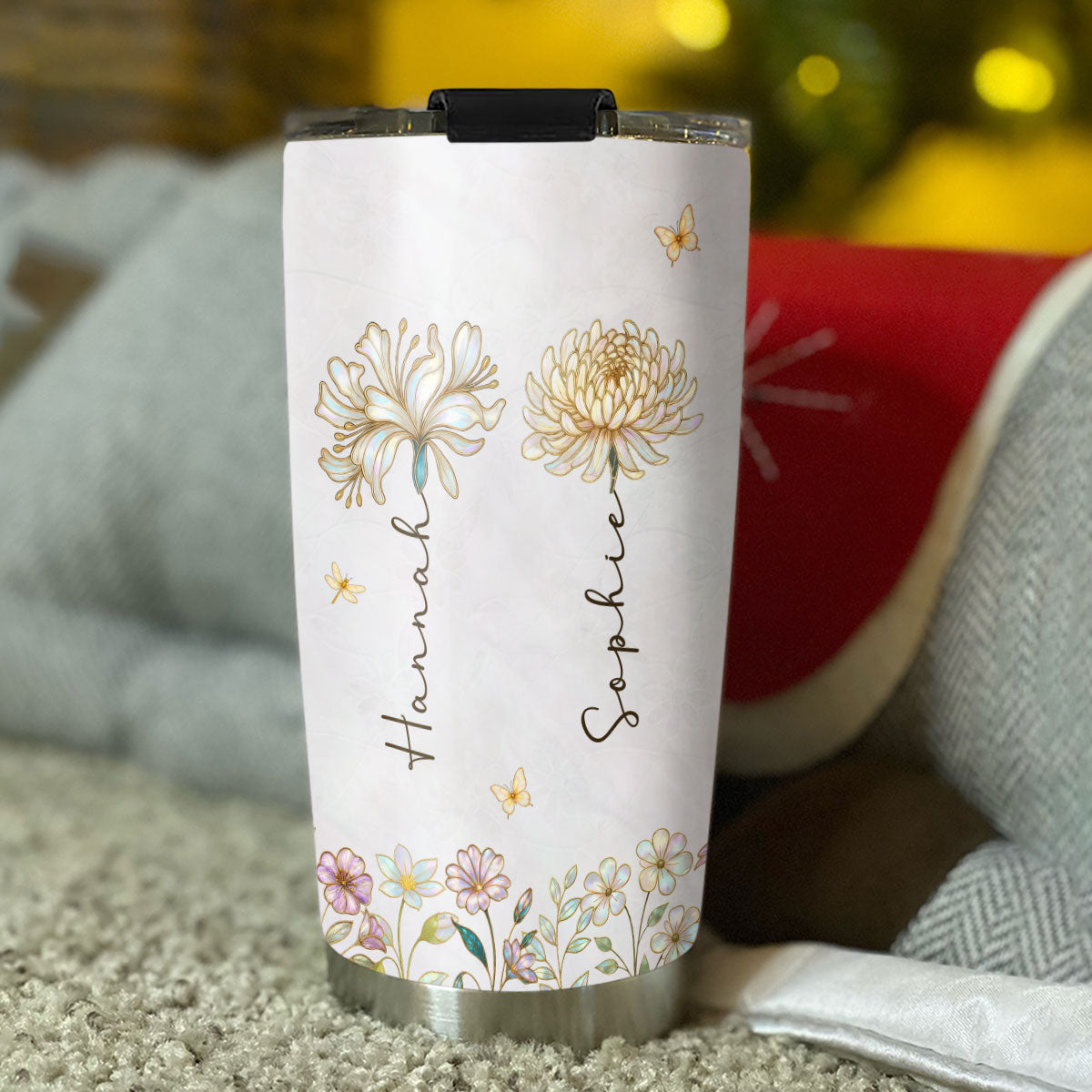 Sister Forever In My Heart - Personalized Custom Tumbler
