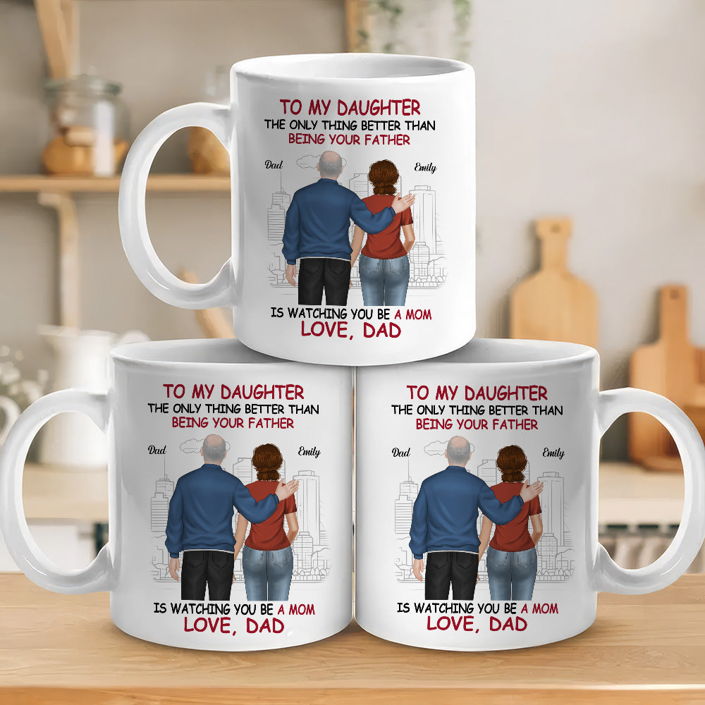 We Are Proud Of You Daughter  - Personalized Custom Coffee Mug