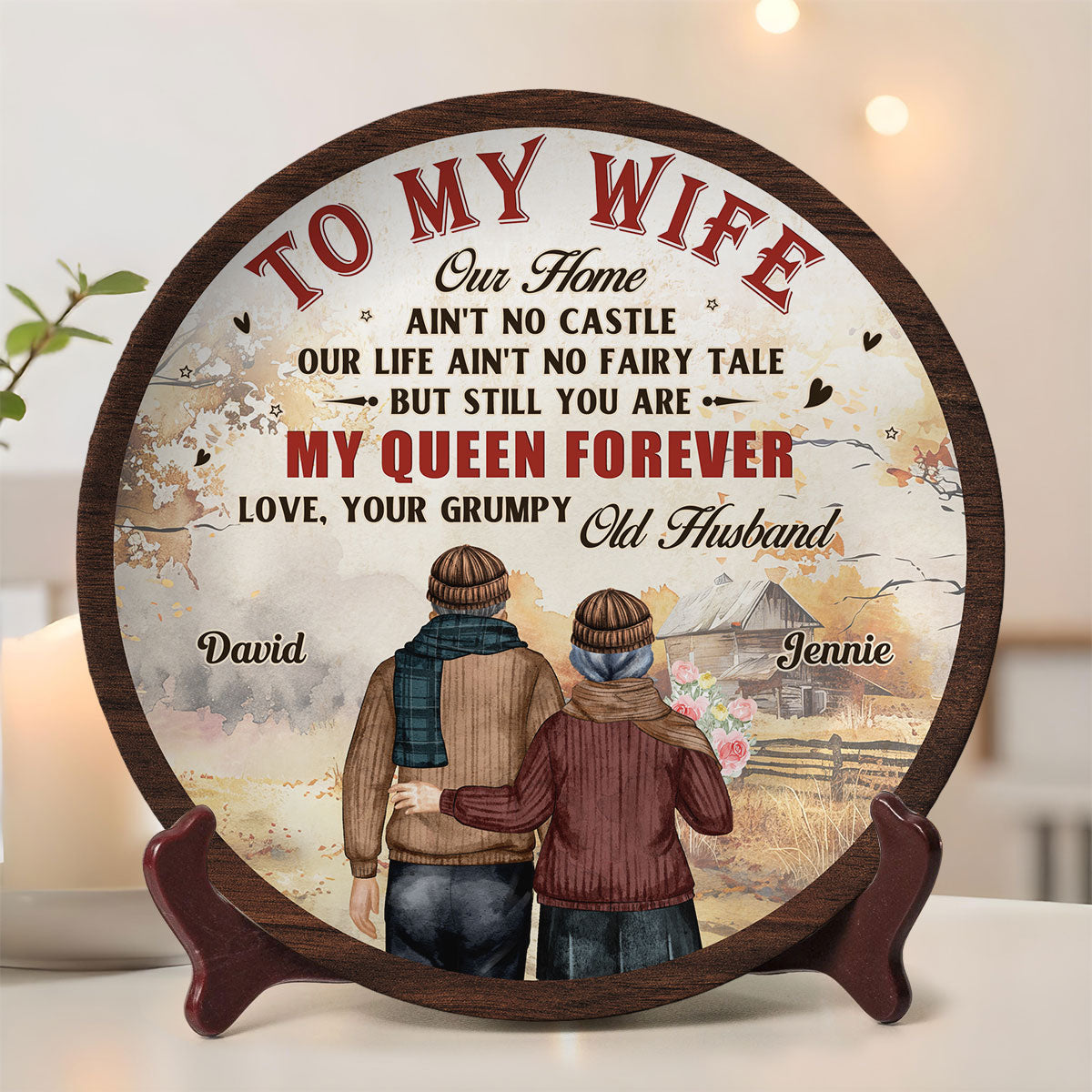 To My Queen - Personalized Custom Plate