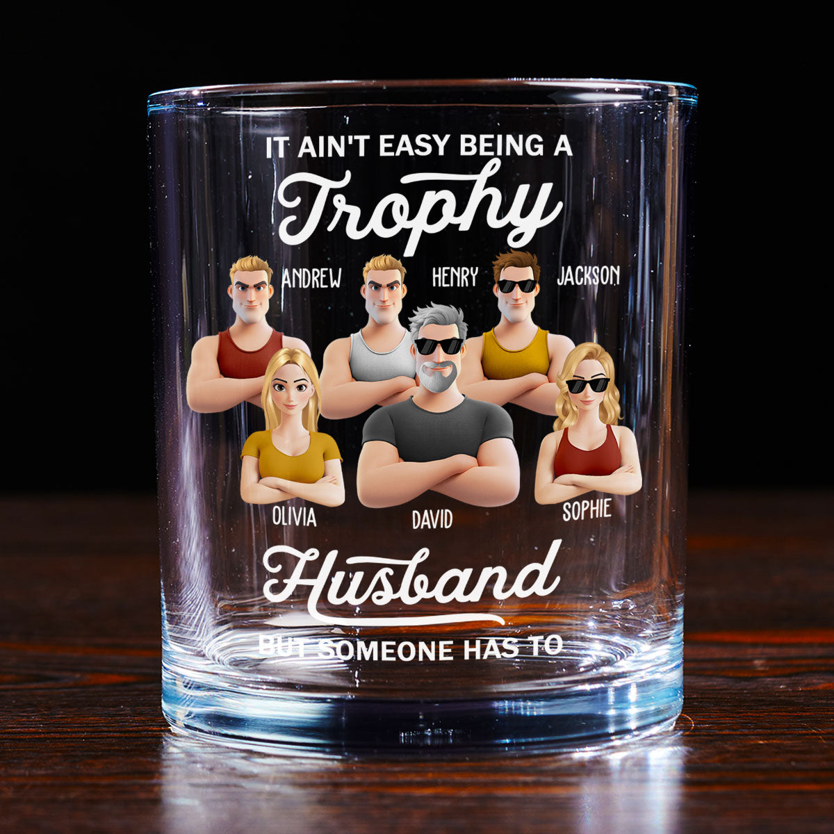 Happiness Begins With You - Personalized Custom Whiskey Glass