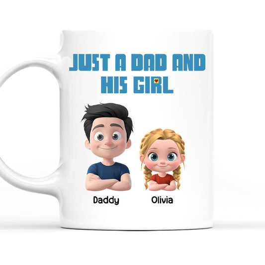 Daddy And His Children - Personalized Custom Coffee Mug