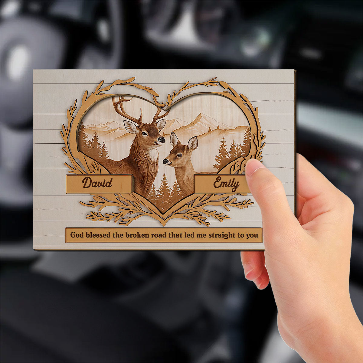 Led Me Straight To You - Personalized Custom Car Visor Clip